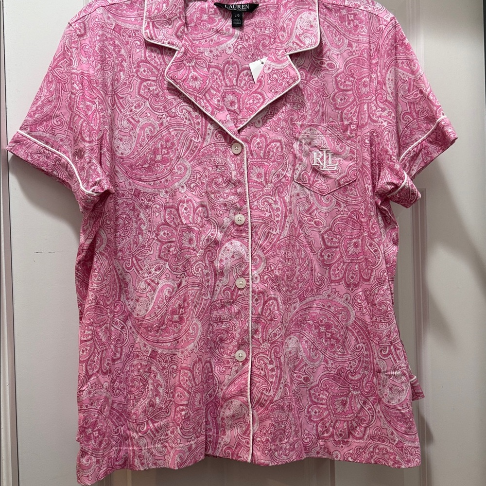 RALPH LAUREN LRL 2-pc PAJAMA SET NWT sz L - Picture 5 of 8
